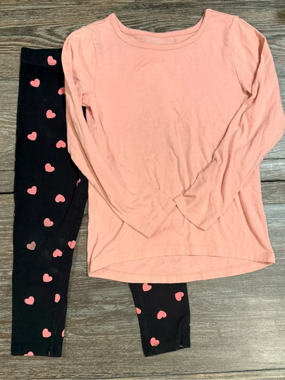 The Children’s Place bundle Sets Leggings & Tops- Black, Pink, White Sz((5/6) - Picture 3 of 6